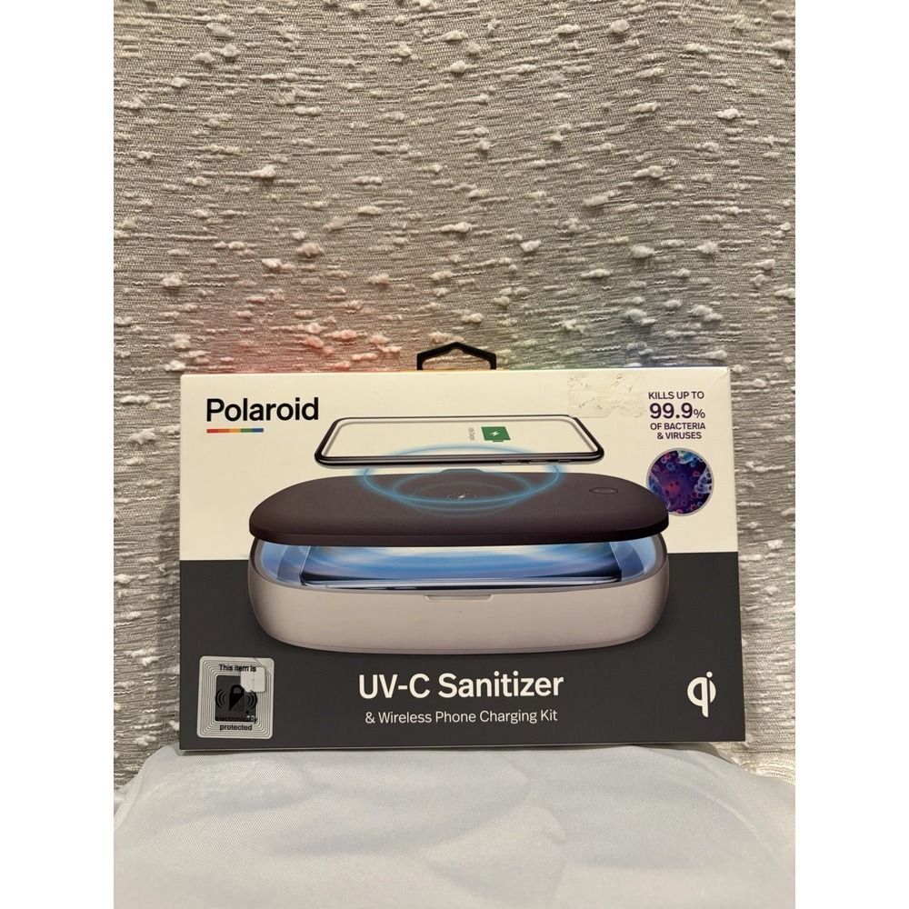 Polaroid ImUV-C Sanitizer & Wireless Phone Charging Kit New Open Box